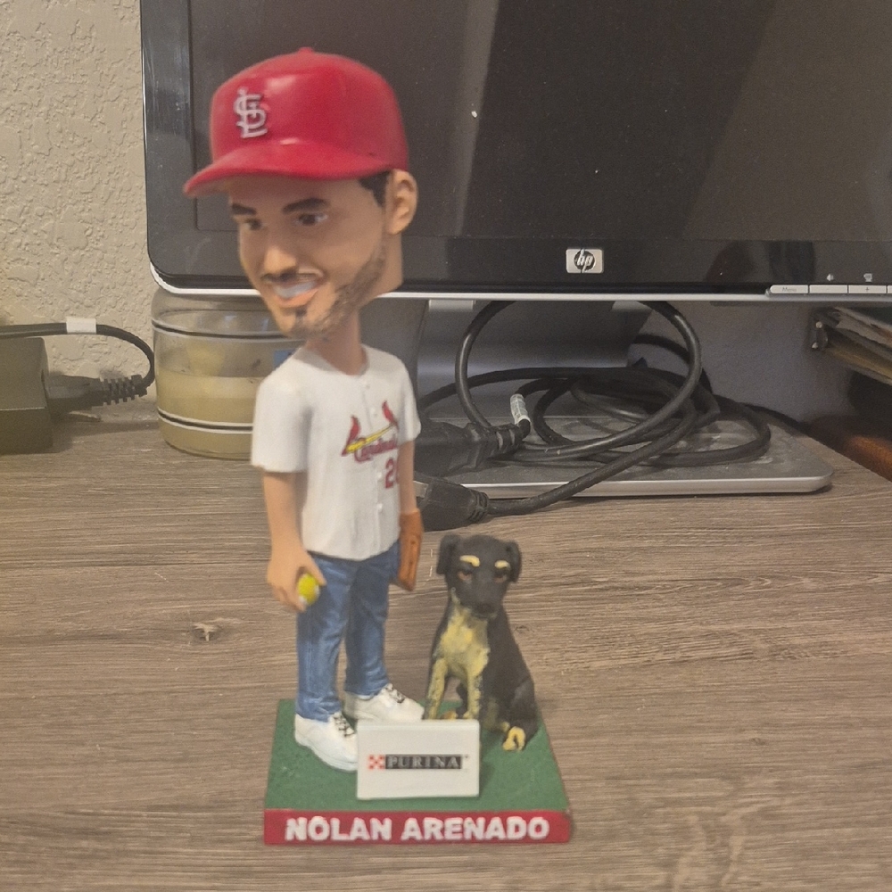 Nolan Arenado Bobblehead with Dog